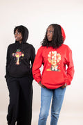 Hoodie Noir Cross Art – Sublimation | JKT Wears