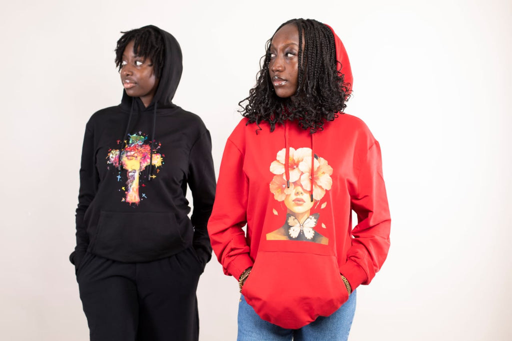 Hoodie Noir Cross Art – Sublimation | JKT Wears