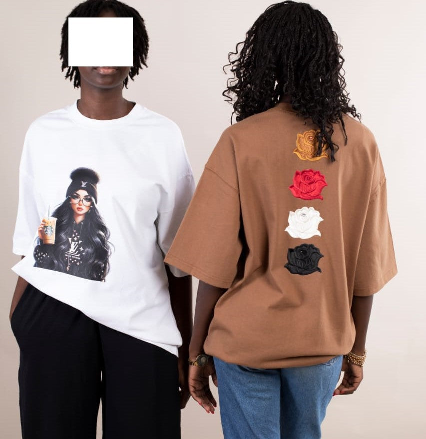 T-shirt Blanc Oversize – Fashion Girl Luxe