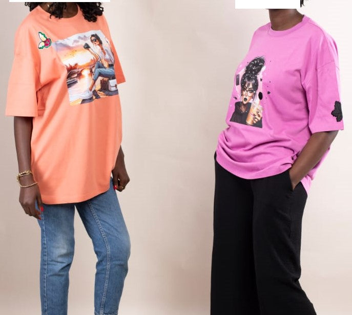 T-shirt Saumon – Road Trip Girl Sublimation