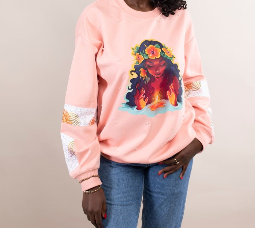 Sweat Rose Pêche – Mystic Flame Girl & Wax