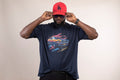 T-shirt Oversize Bleu Marine – Mustang Sublimation