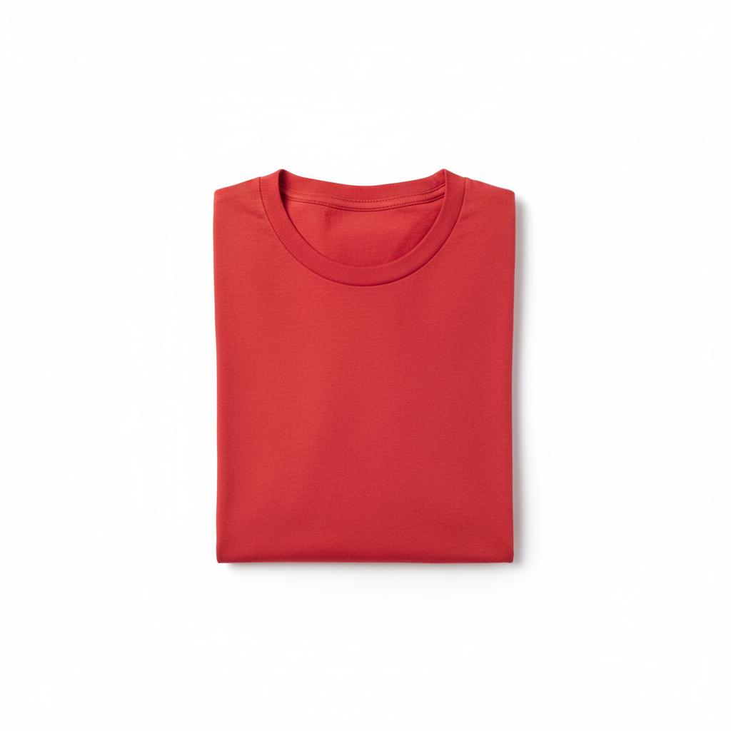 T-shirt vierge rouge XL