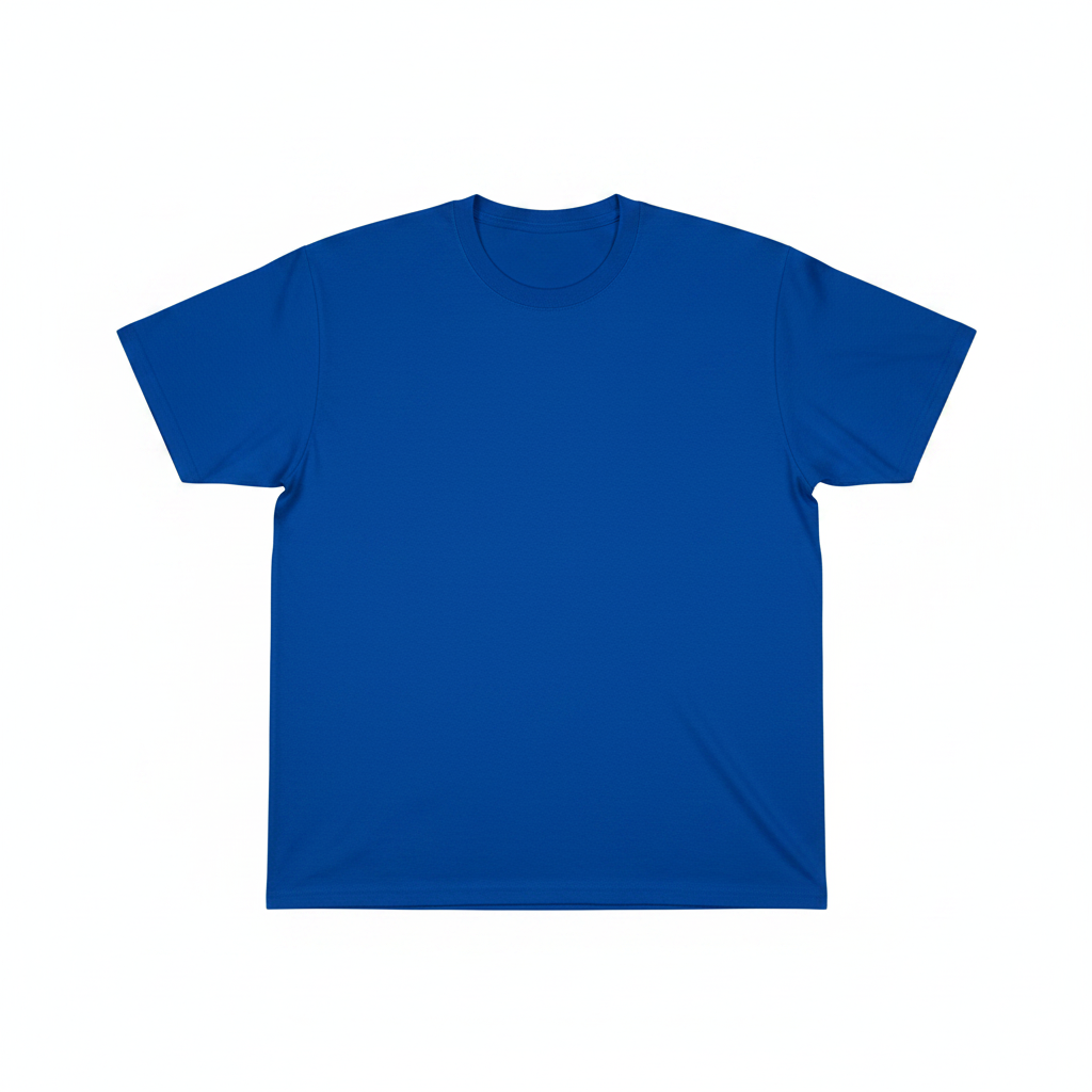 T-shirt vierge bleu roi 3XL